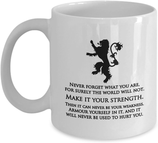 Game of Thrones Make it Your Strength Tyrion Lannister Quote Gift Mug Fan GOT Present - Wozzi Free