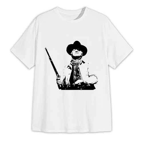 Clint Eastwood 90s Vintage T-Shirt – Western Movie Fan Graphic Tee - Wozzi Free