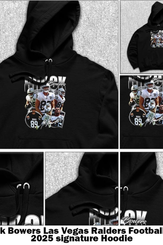 Brock Bowers Las Vegas Raiders Football NFL 2025 signature shirt, Hoodie