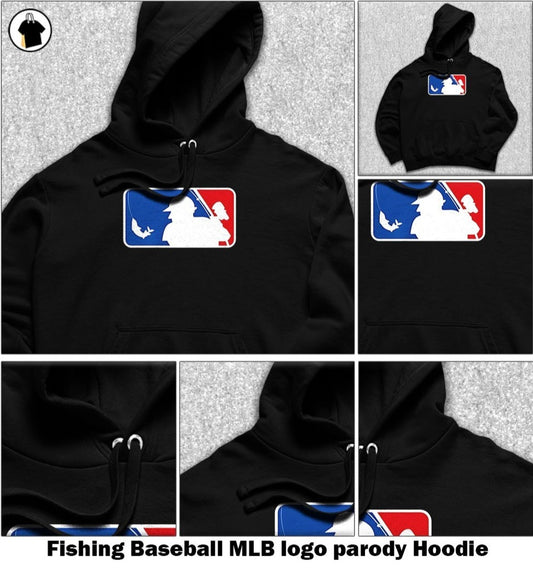 Fishing Baseball MLB logo parody shirt, Hoodie