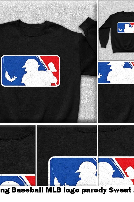 Fishing Baseball MLB logo parody shirt, Sweatshirt