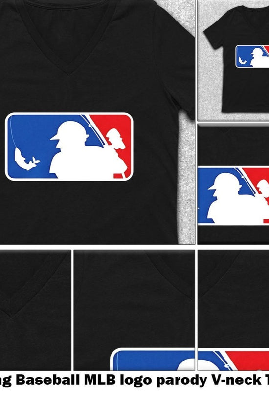 Fishing Baseball MLB logo parody shirt, T-Shirt