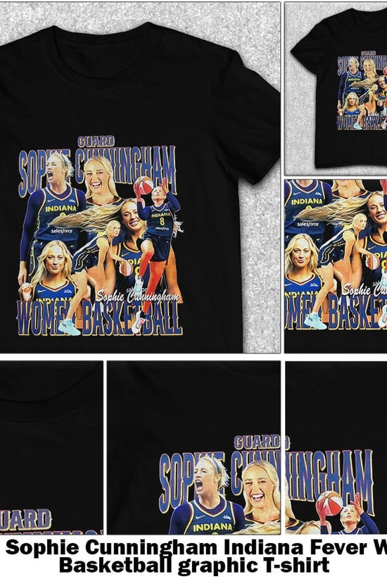 Guard Sophie Cunningham Indiana Fever Women Basketball graphic T-Shirt