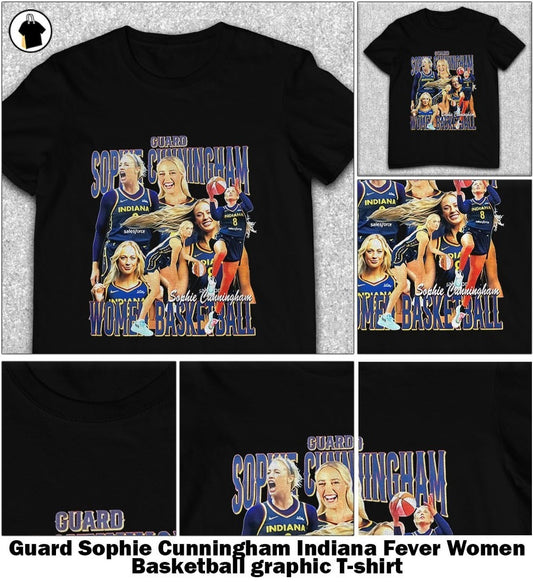 Guard Sophie Cunningham Indiana Fever Women Basketball graphic T-Shirt