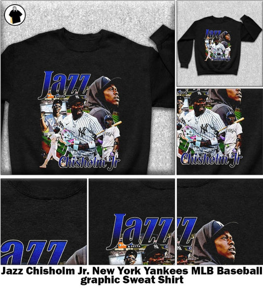 Jazz Chisholm Jr. New York Yankees MLB Baseball graphic Sweatshirt