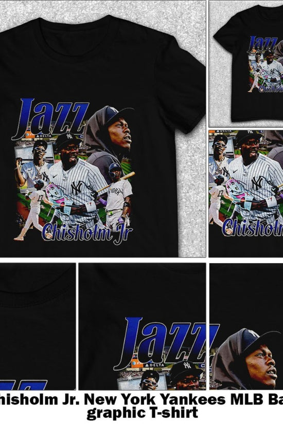 Jazz Chisholm Jr. New York Yankees MLB Baseball graphic T-shirt