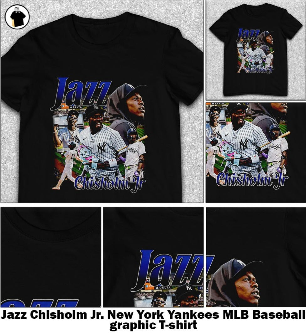 Jazz Chisholm Jr. New York Yankees MLB Baseball graphic T-shirt