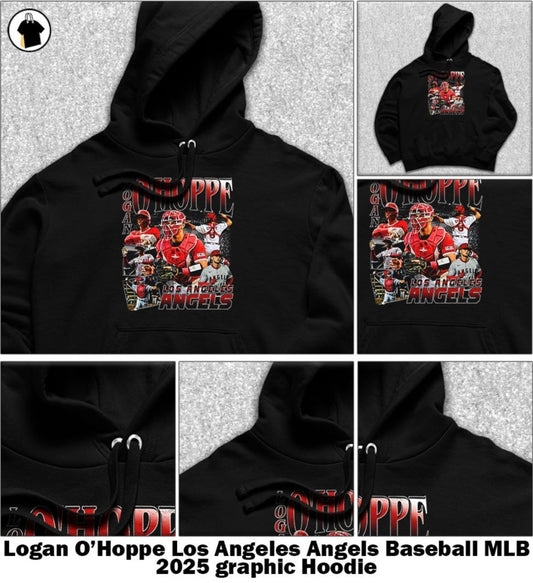 Logan O’Hoppe Los Angeles Angels Baseball MLB 2025 graphic, Hoodie