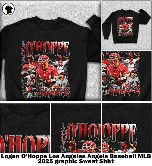 Logan O’Hoppe Los Angeles Angels Baseball MLB 2025 graphic Sweatshirt