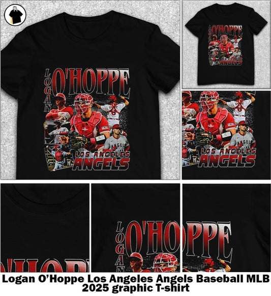 Logan O’Hoppe Los Angeles Angels Baseball MLB 2025 graphic T-Shirt