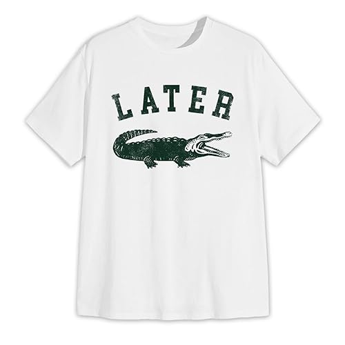 Funny Crocodile Shirt – “Later, Crocodile” Sarcastic Women’s Tee - Wozzi Free