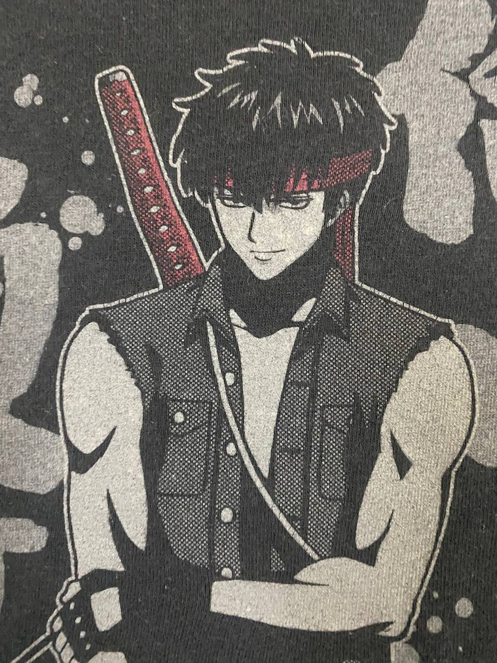 Vintage 00s GINTAMA big image nice design gintoki sakata cospa japan japanese anime manga akira lain evangelion slam dunk promo t-shirts