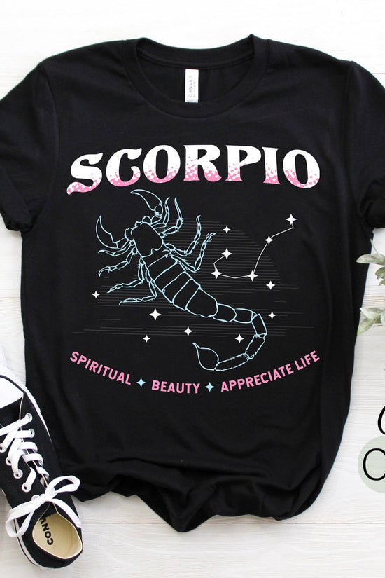 Scorpio Facts Traits Rules Astrological Zodiac Sign T-Shirt, Born October November Month Gift, Birthday Present Scorpius Horoscope Astrology