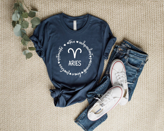 Aries T-shirt, Aries nutrition facts, Zodiac Shirt, Astrology Shirt, Gift for Aries, Aries Birthday Present, Zodiac Signs, Horoscopes Tee