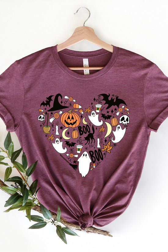 Cute Halloween Theme Shirt for Women, Halloween T-Shirts, Cute Teacher Halloween T-Shirts, Mom Halloween Shirt, Fall Shirts,Happy Halloween