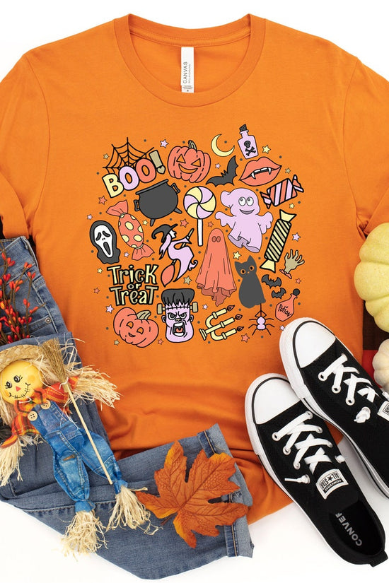 Cute Halloween Theme Shirt for Women, Halloween T-Shirts, Cute Teacher Halloween T-Shirts, Mom Halloween T-Shirts, Fall Shirts