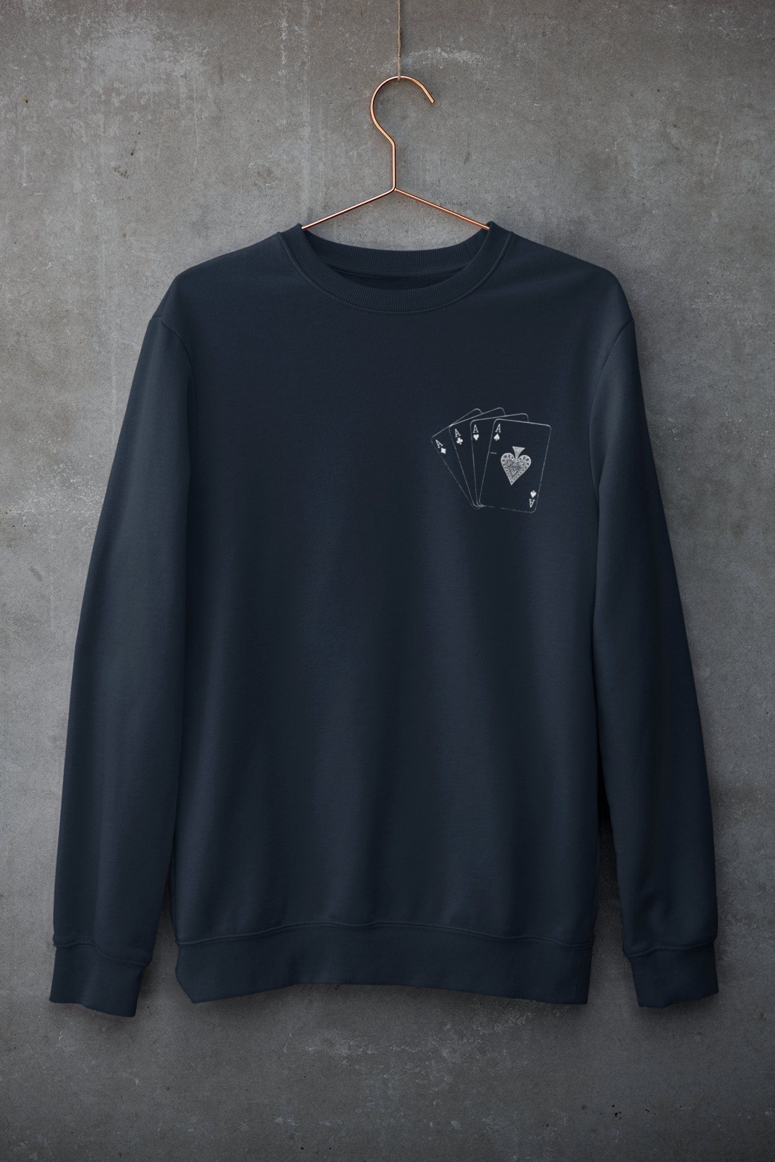 Pocket Aces Poker Sweatshirt, Las Vegas Sweater, Poker Lover Crewneck Sweater, Bluffing Shirt, Poker Gift, Poker Shirts, Gambler
