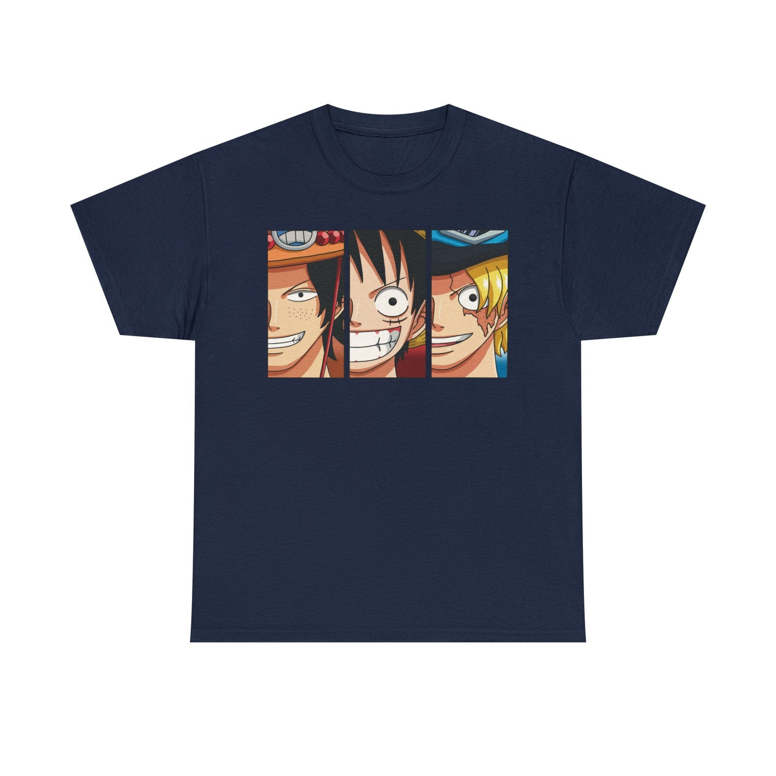 Luffy One Piece Manga Shirt, Straw Hat Pirates Anime Shirt, Luffy Brothers, Mugiwara Japanese Unisex Tee