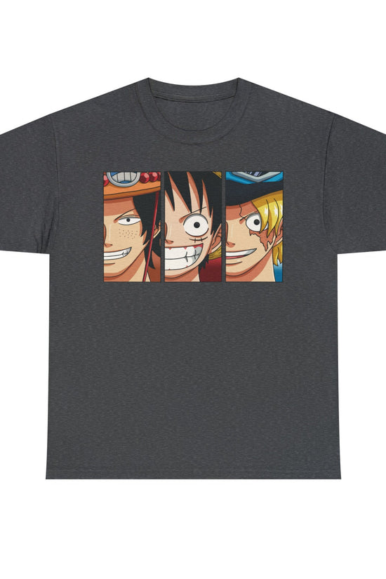 Luffy One Piece Manga Shirt, Straw Hat Pirates Anime Shirt, Luffy Brothers, Mugiwara Japanese Unisex Tee
