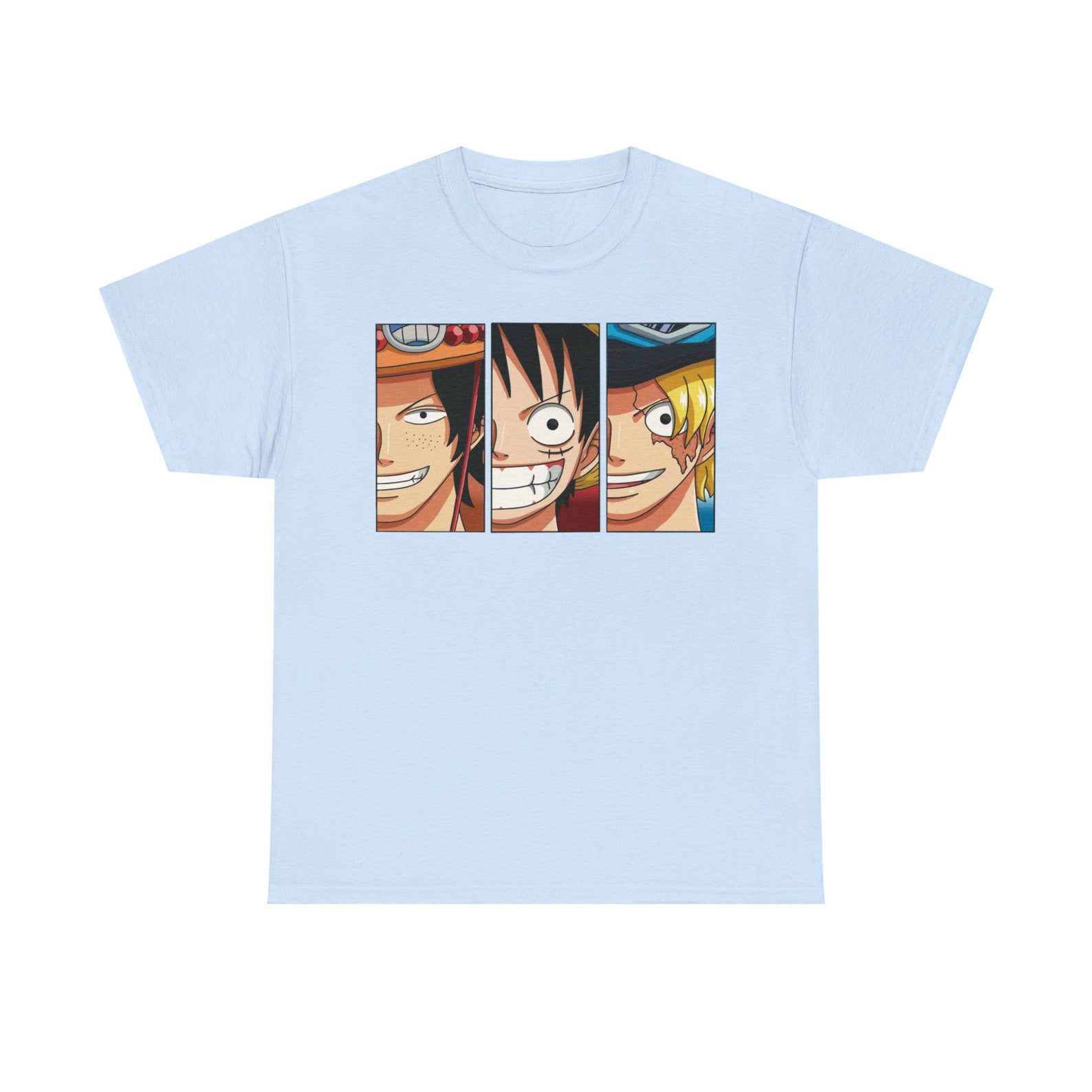 Luffy One Piece Manga Shirt, Straw Hat Pirates Anime Shirt, Luffy Brothers, Mugiwara Japanese Unisex Tee