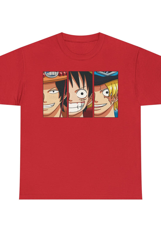 Luffy One Piece Manga Shirt, Straw Hat Pirates Anime Shirt, Luffy Brothers, Mugiwara Japanese Unisex Tee