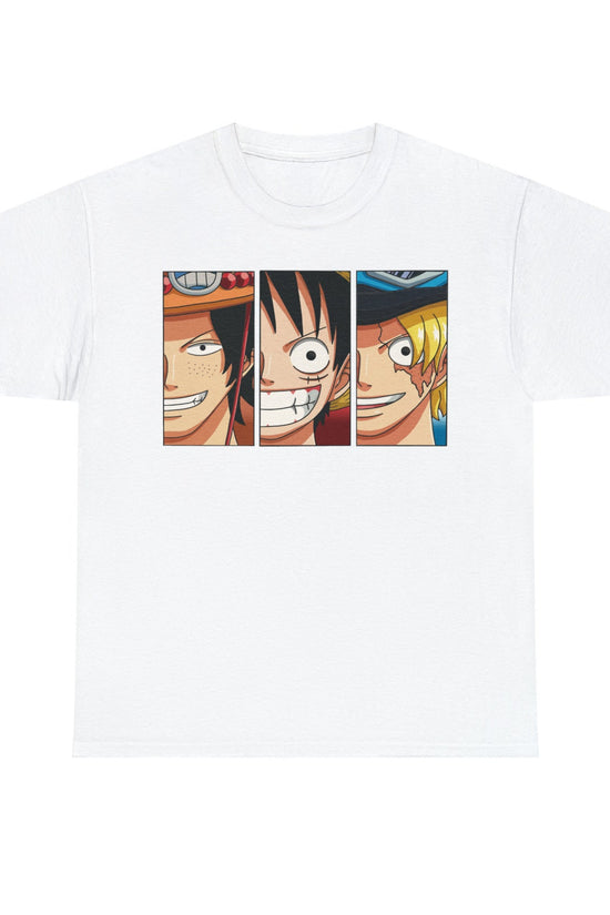Luffy One Piece Manga Shirt, Straw Hat Pirates Anime Shirt, Luffy Brothers, Mugiwara Japanese Unisex Tee