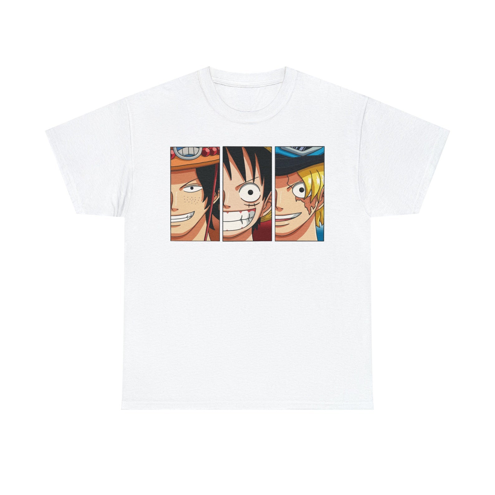 Luffy One Piece Manga Shirt, Straw Hat Pirates Anime Shirt, Luffy Brothers, Mugiwara Japanese Unisex Tee
