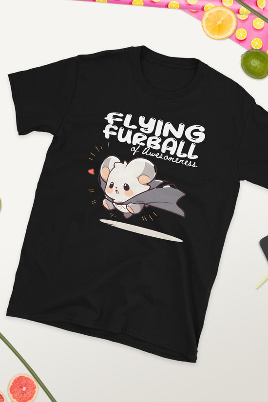 Flying Furball Awesomeness Chibi Power T-Shirt