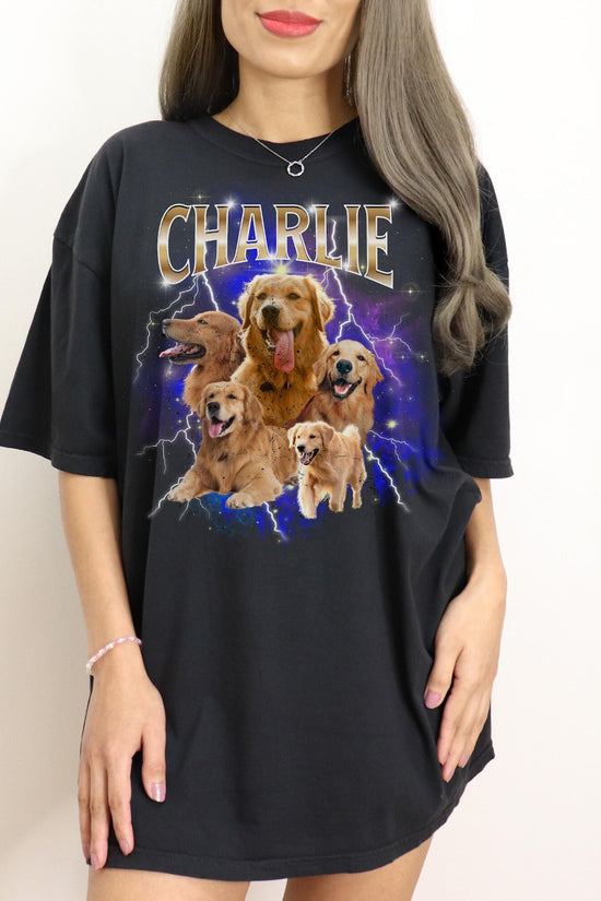 Custom Pet T-Shirt Personalized 90s Pet T-Shirt Retro Dog T-Shirt Pet Personalized Comfort Colors 90s Shirt