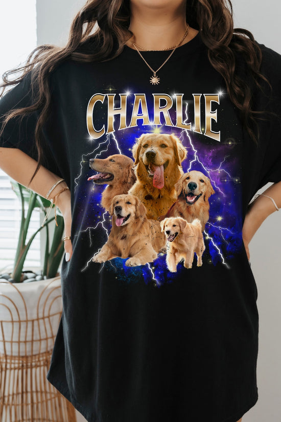 Custom Pet T-Shirt Personalized 90s Pet T-Shirt Retro Dog T-Shirt Pet Personalized Comfort Colors 90s Shirt