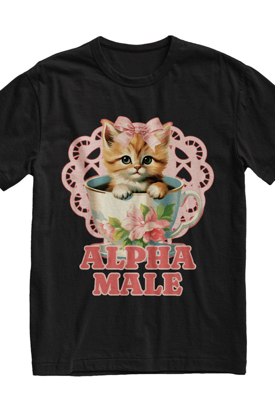 Alpha Male Funny Kitten Tshirt, Funny Cat Meme Shirt, Boyfriend Gifts, Father Gift, Mom Tee, Cat Lover, Cat Gift