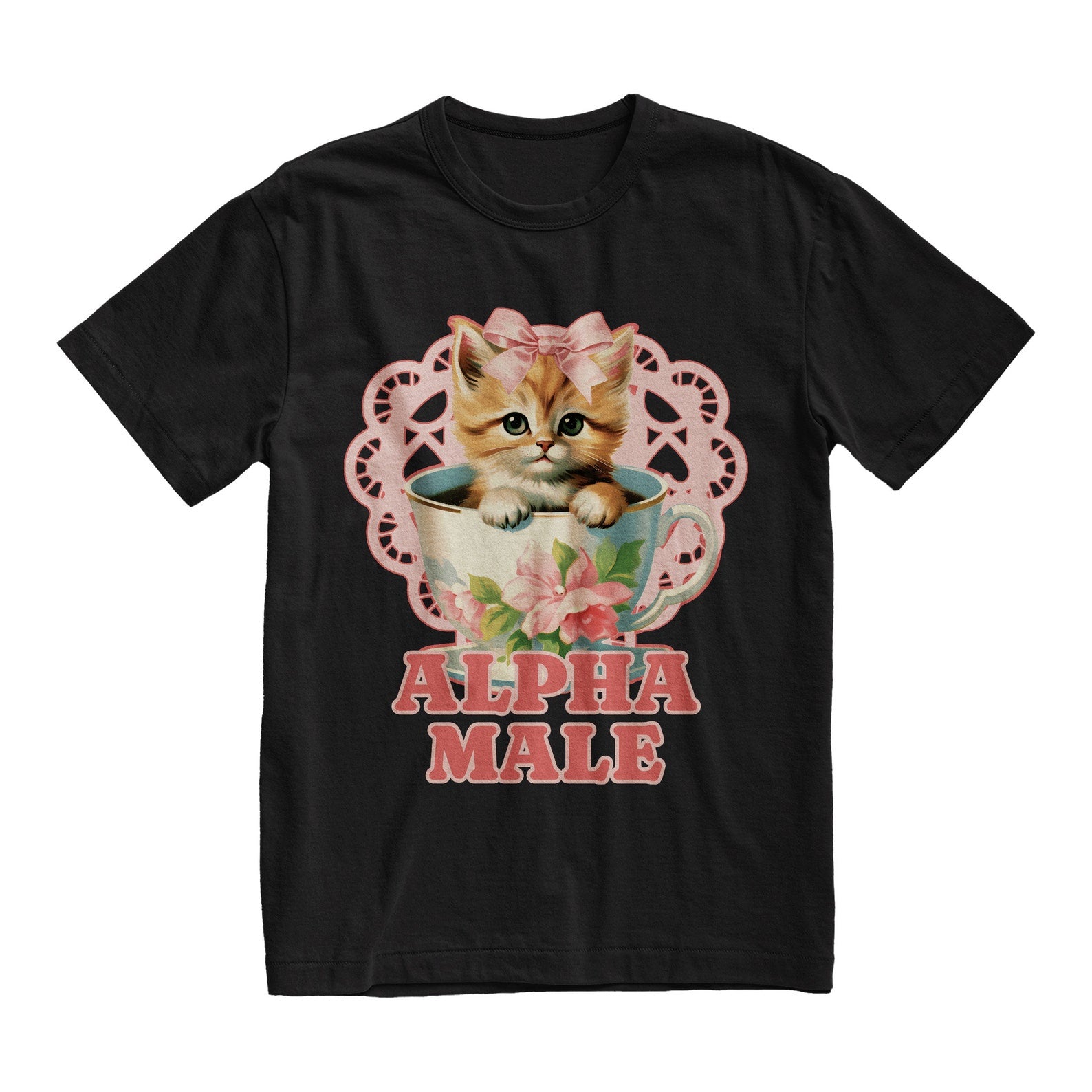 Alpha Male Funny Kitten Tshirt, Funny Cat Meme Shirt, Boyfriend Gifts, Father Gift, Mom Tee, Cat Lover, Cat Gift
