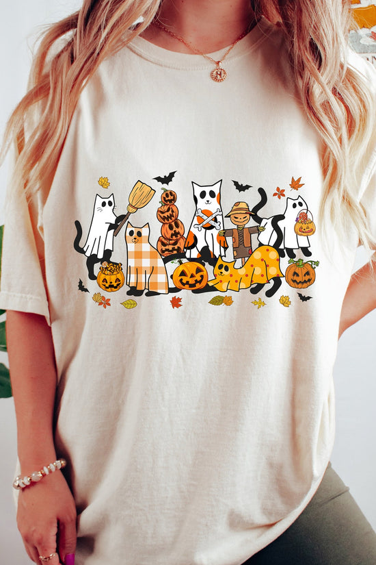 Black Cat Halloween, Ghost Cat Halloween, Halloween Cat Shirt, Sweatshirt, Halloween Sweatshirt