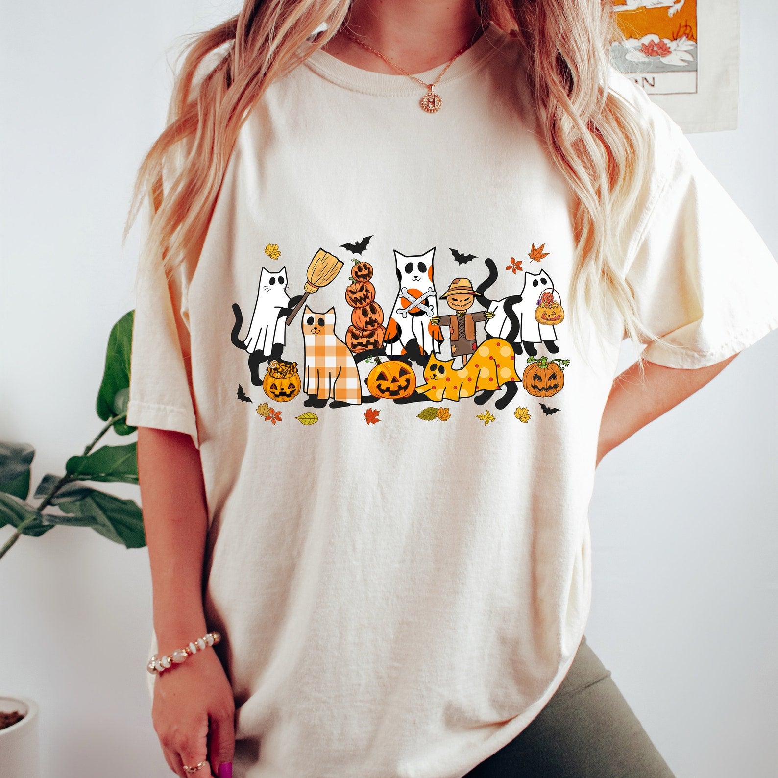 Black Cat Halloween, Ghost Cat Halloween, Halloween Cat Shirt, Sweatshirt, Halloween Sweatshirt