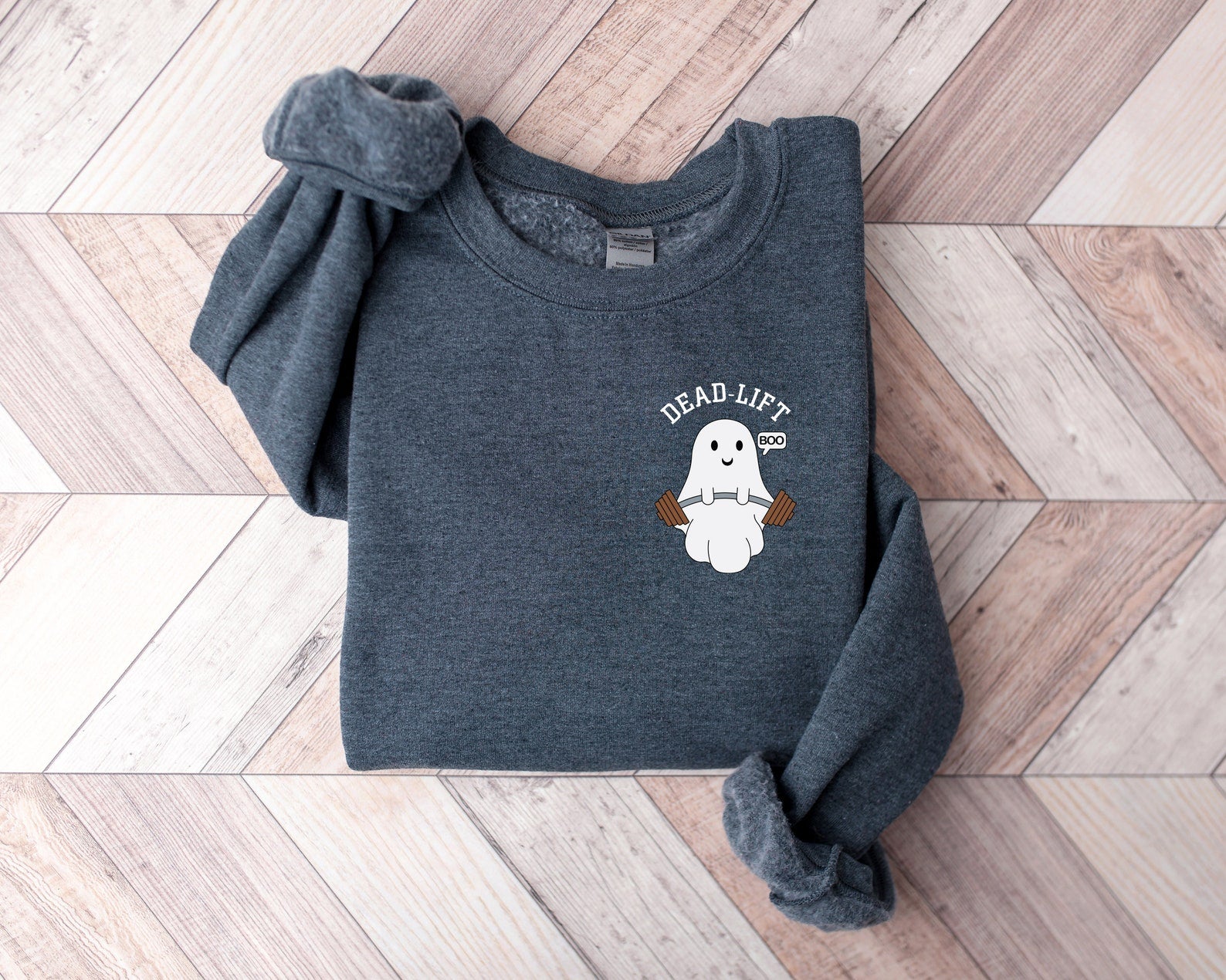 Dead Lift Pocket Shirt,Gym Halloween Shirt,Funny Gym Halloween Shirt,Fitness Lover Halloween Shirt,Ghost Halloween Shirt,Weightlifting Shirt, Sweatshirt