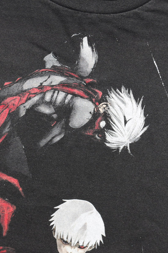 Kaneki kakuja Anime Washed Men's T-shirt Manga Character Graphic Shirt Anime Manga Vintage Cool T-shirt