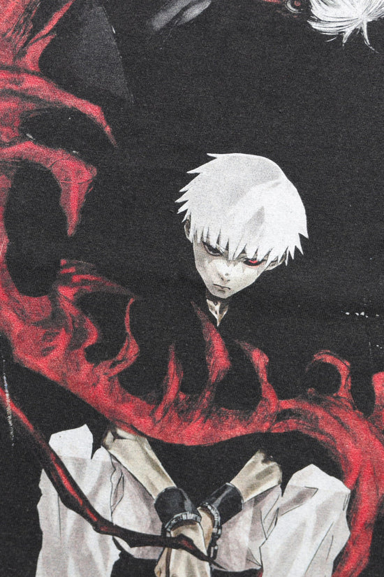 Kaneki kakuja Anime Washed Men's T-shirt Manga Character Graphic Shirt Anime Manga Vintage Cool T-shirt