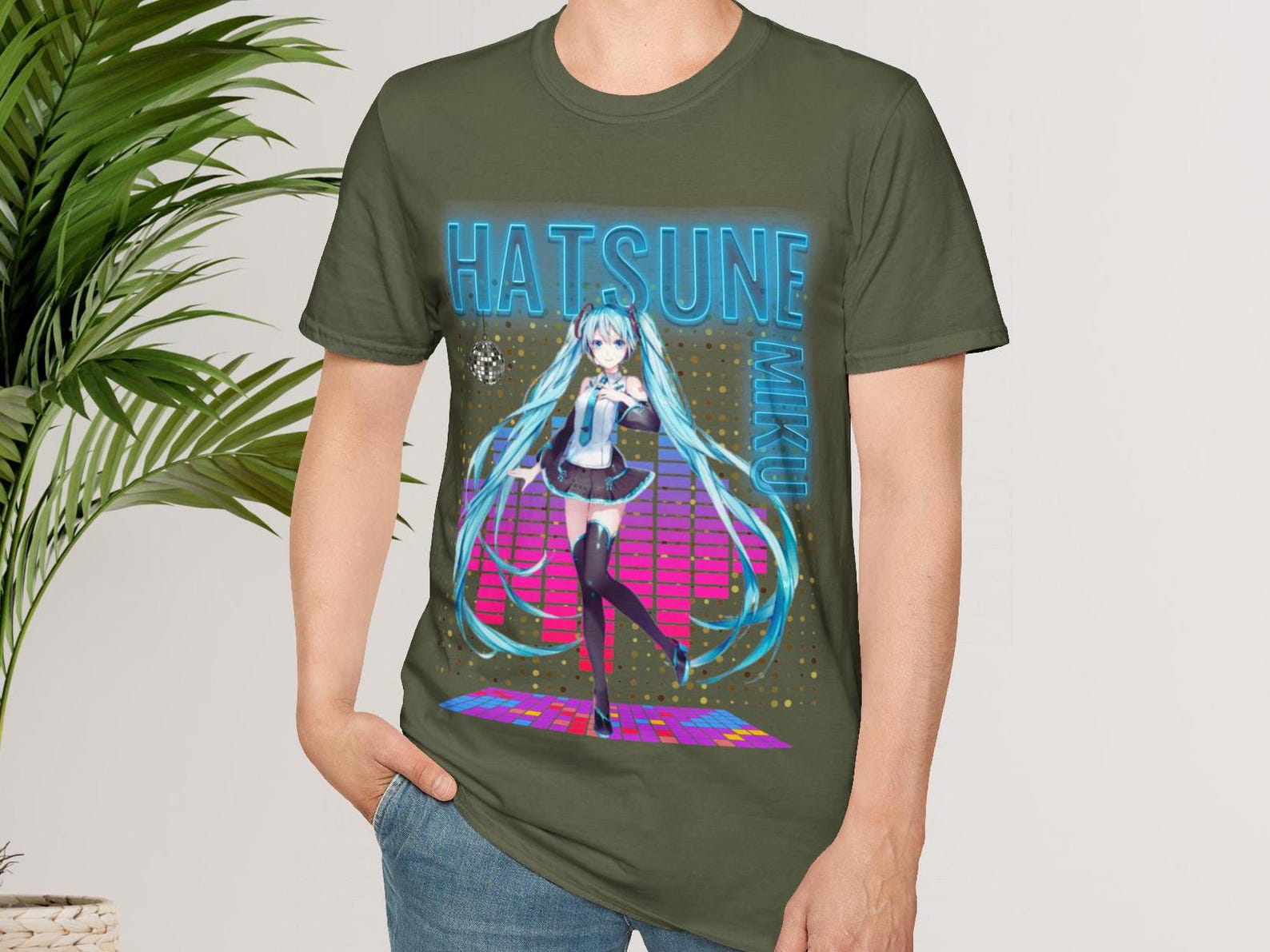 Hatsune miku vocaloid Custom shirt Gift for her Gift for friends Funny gift Unique design Webtoon Unisex shirt
