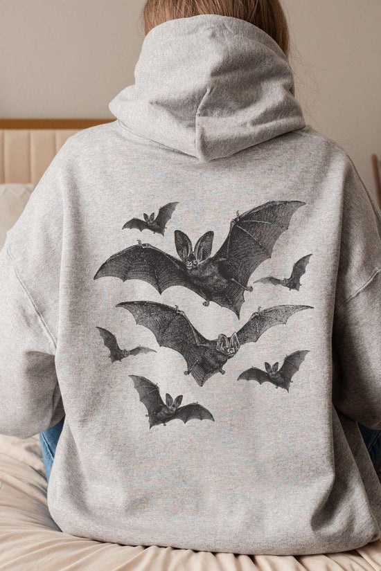 Bat Hoodie, Halloween Hoodies, Witchy Stuff, Halloween Hoodie Back and Front, Halloween Gift