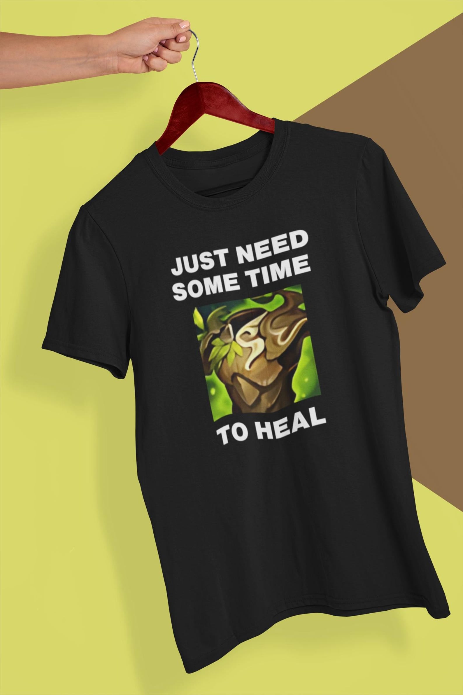 League Of Legends Item Shirt Warmog's Just Need Some Time To Think, Witty Leagueoflegends Shirts For LoL Players Funny Merch Gamers Nerds
