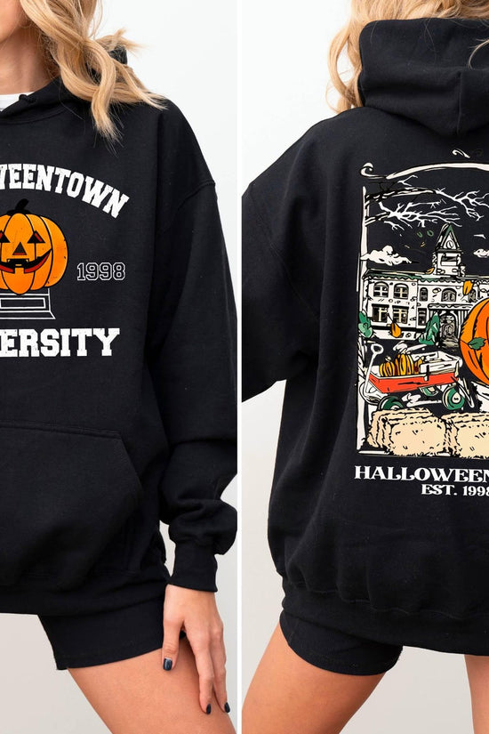 Halloweentown Est 1998 Hoodie,Front and Back Halloweentown University Hoodie,Vintage Halloweentown Hoodie,Cute Fall Hoodie,Retro Fall Hoodie