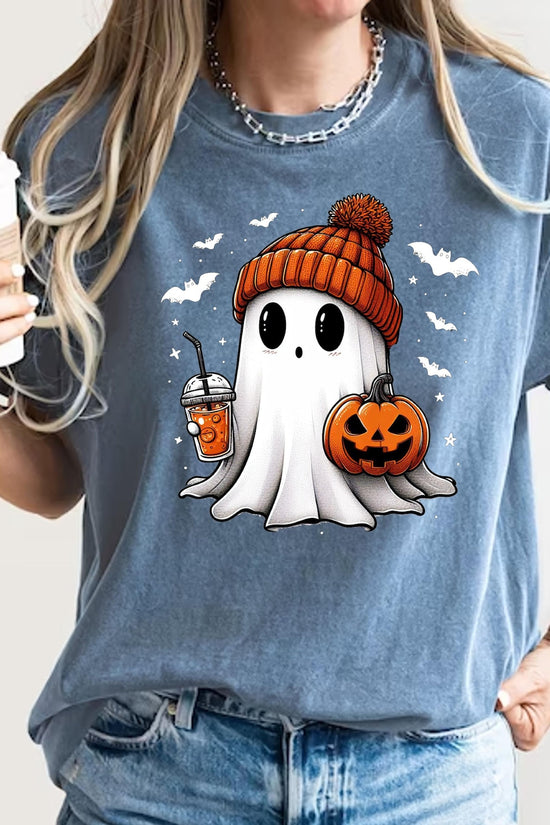 Cute Ghost Tee, Ghost Halloween T-Shirt, Halloween Women's Shirt, Halloween Pumpkin Shirt, Gift For Halloween, Halloween Tee