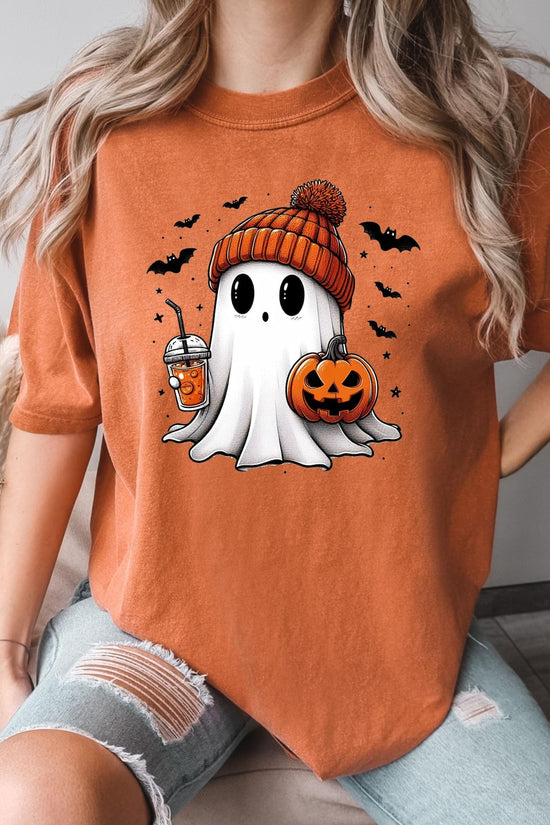 Cute Ghost Tee, Ghost Halloween T-Shirt, Halloween Women's Shirt, Halloween Pumpkin Shirt, Gift For Halloween, Halloween Tee