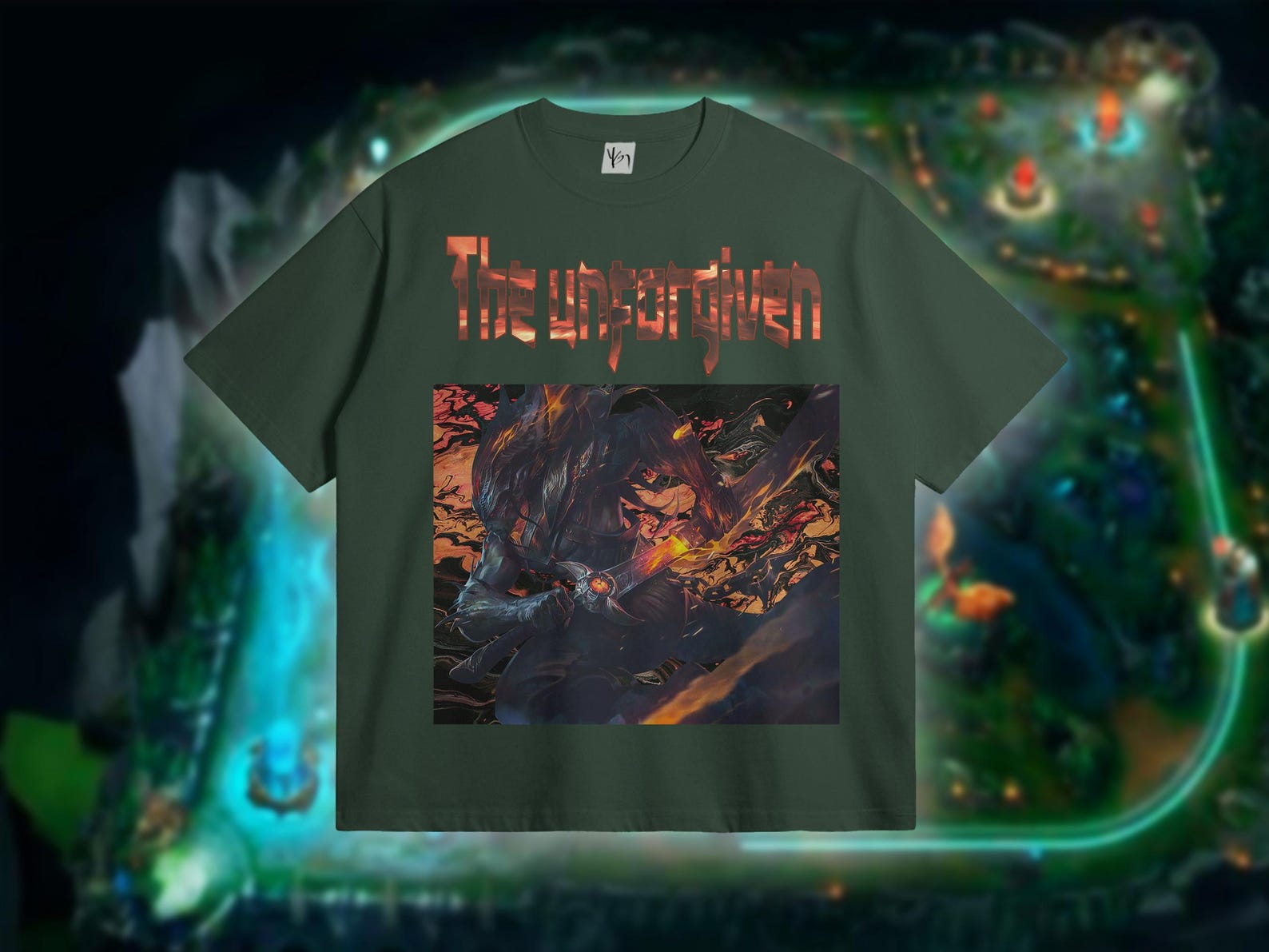 Yasuo The Unforgiven League of Legends T shirt. Cool Yasuo T shirt for Gaming Lovers. Nightbringer Yasuo Fire and Water Design. Son Gift.