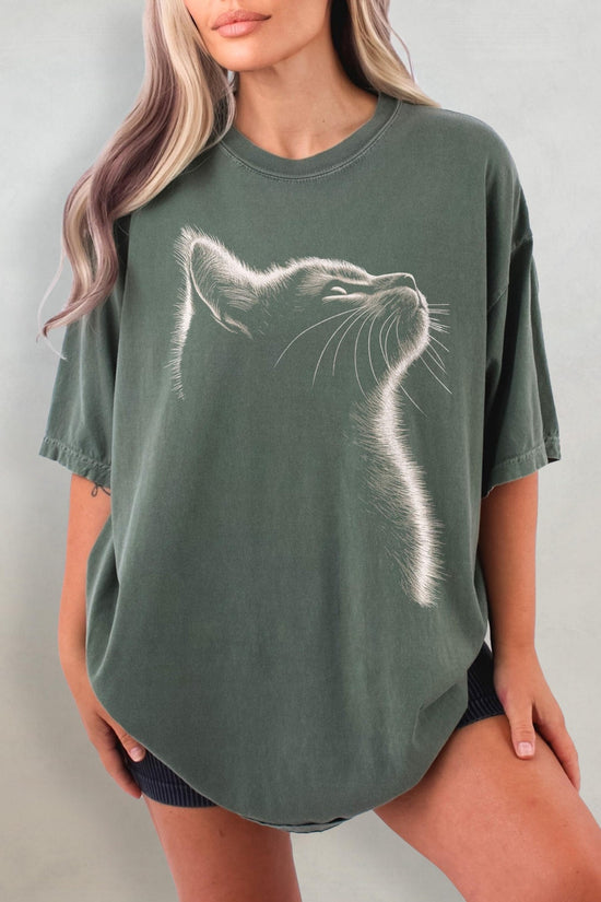 Aesthetic Cat Shirt - Cat, Gift For Cat Owner, Cat Mom Graphic Tee, Cat Lover Gift, Cat Dad Tshirt, Trendy Cat Shirt