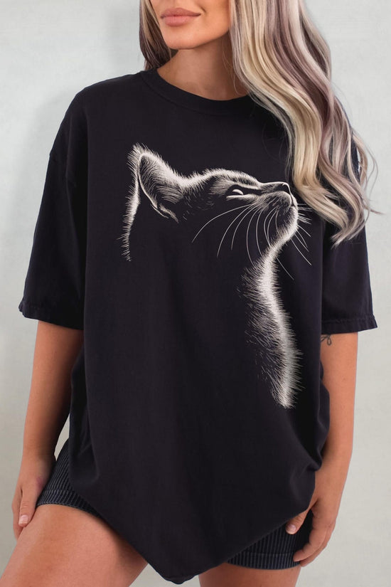 Aesthetic Cat Shirt - Cat, Gift For Cat Owner, Cat Mom Graphic Tee, Cat Lover Gift, Cat Dad Tshirt, Trendy Cat Shirt
