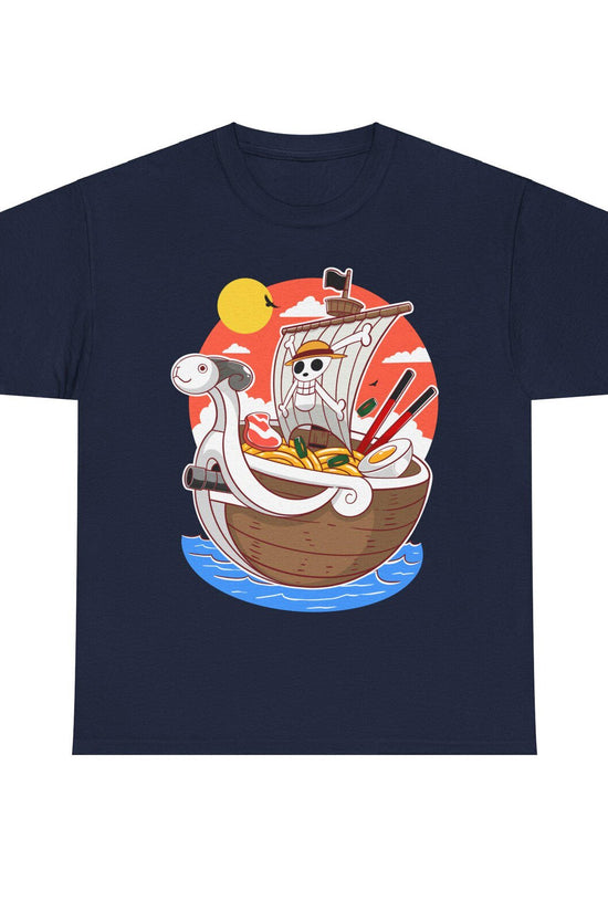 Ramen Luffy Anime Shirt, One Piece Ramen Noodles Shirt, Pirate King Manga Shirt, Asian Food Anime Gift, Straw Hat Pirates Ramen Japanese Tee