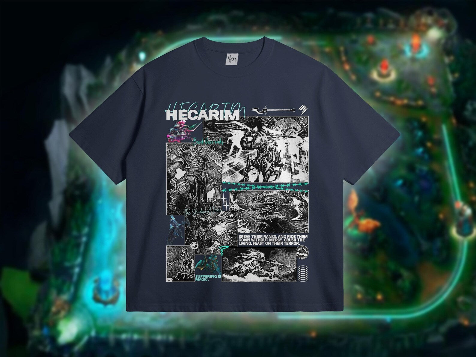 Hecarim League of Legends Tshirt. Cozy Hecarim Shirt for Gamers. Comfy Hecarim Shirt for Him. Lol Tees Gifts for Teenager.