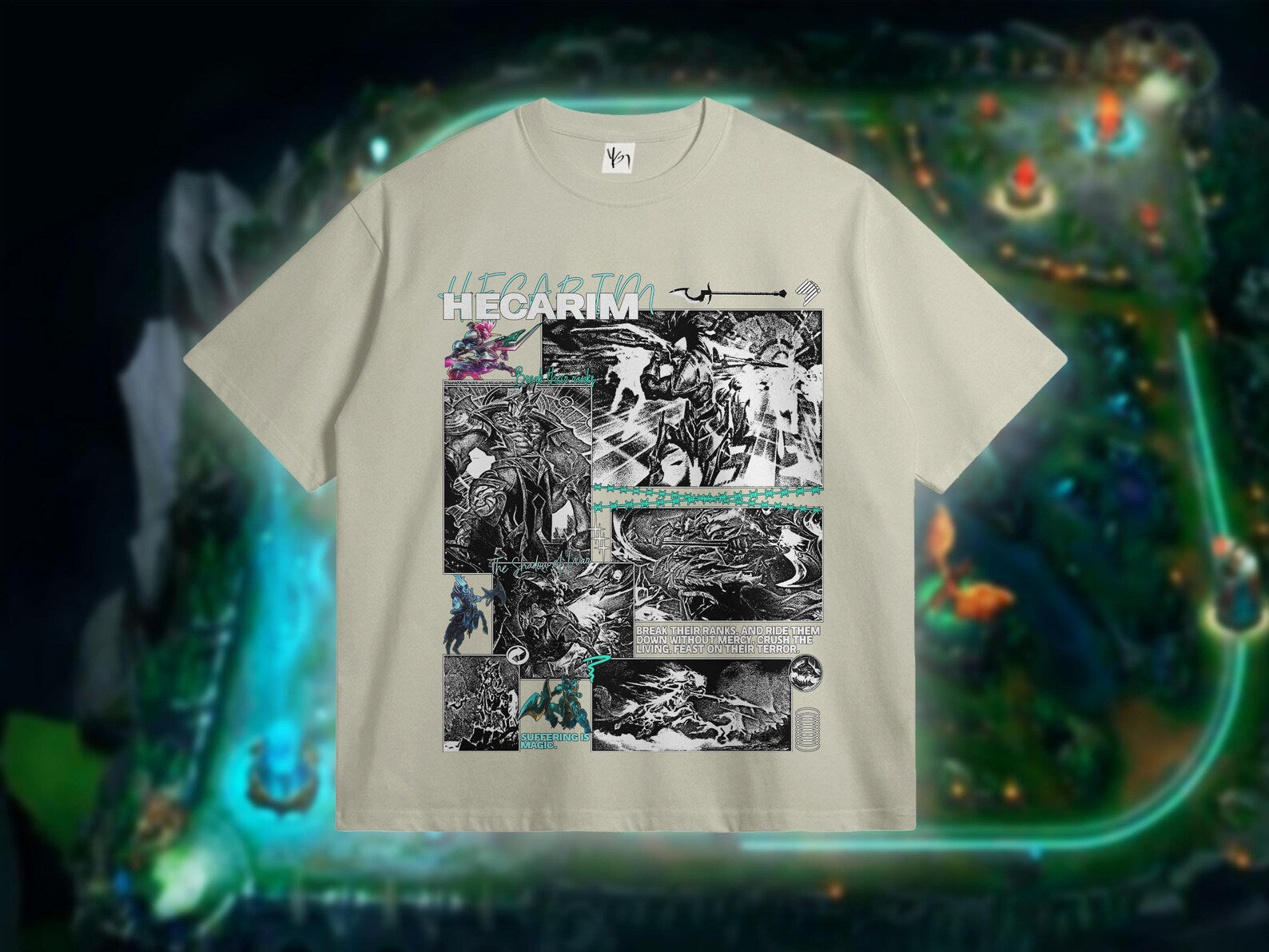 Hecarim League of Legends Tshirt. Cozy Hecarim Shirt for Gamers. Comfy Hecarim Shirt for Him. Lol Tees Gifts for Teenager.