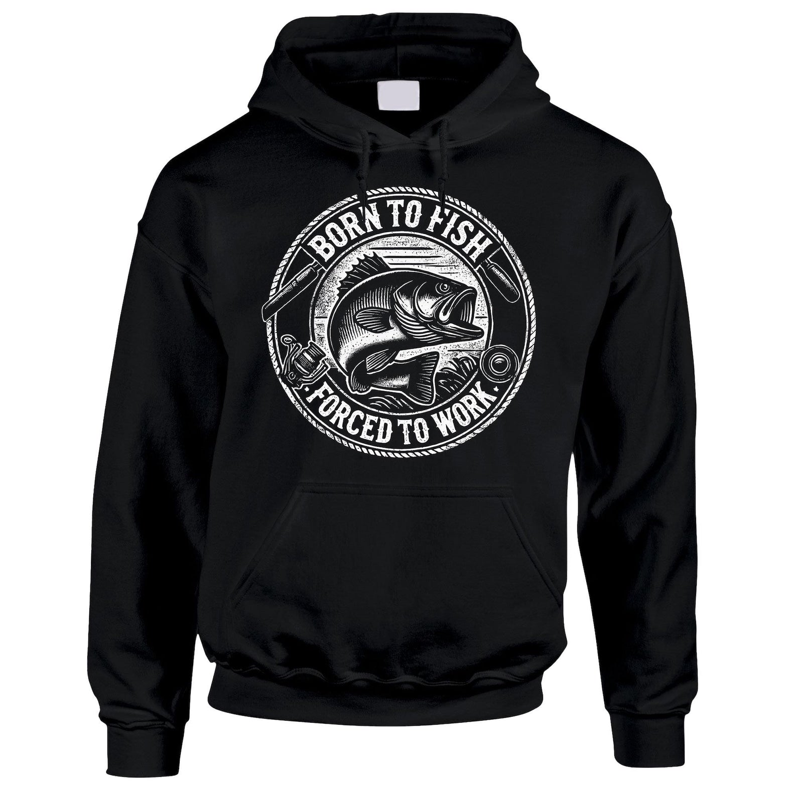 Fishing gifts for men - Father’s Day present born to fish Angler Shirt funny slogan hoodie for him - mens fisherman Angling clothing